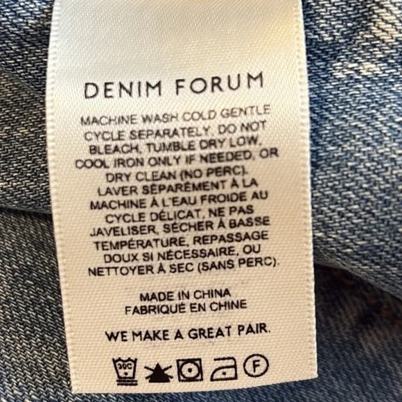 Denim Forum Aritzia The 90’s Debbie Denim Bustier Top - Picture 5 of 6